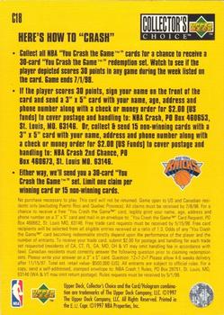 1997-98 Collector's Choice European - You Crash the Game #C18 Larry Johnson Back