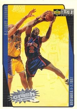 1997-98 Collector's Choice European - You Crash the Game #C18 Larry Johnson Front