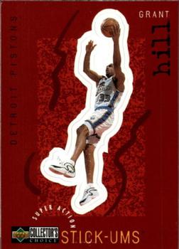1997-98 Collector's Choice European - Super Action Stick 'Ums #S8 Grant Hill Front