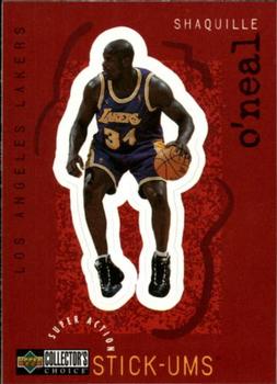1997-98 Collector's Choice European - Super Action Stick 'Ums #S13 Shaquille O'Neal Front