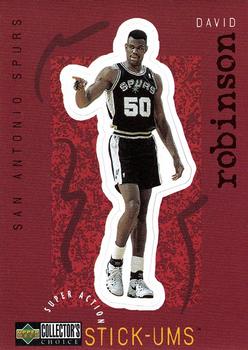 1997-98 Collector's Choice European - Super Action Stick 'Ums #S24 David Robinson Front
