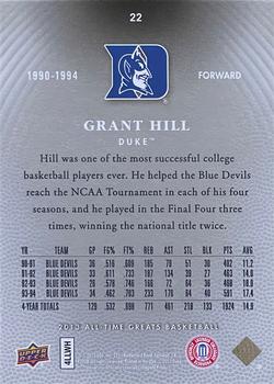2013 Upper Deck All Time Greats #22 Grant Hill Back