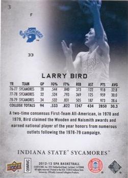 2012-13 SP Authentic #3 Larry Bird Back