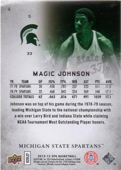2012-13 SP Authentic #4 Magic Johnson Back