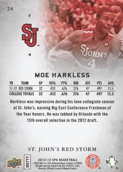 2012-13 SP Authentic #24 Moe Harkless Back