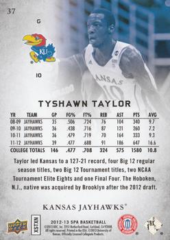2012-13 SP Authentic #37 Tyshawn Taylor Back