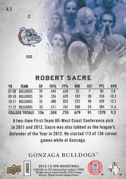 2012-13 SP Authentic #43 Robert Sacre Back