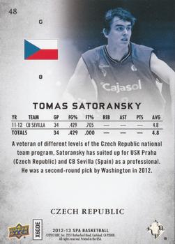 2012-13 SP Authentic #48 Tomas Satoransky Back