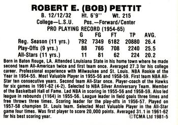1981 TCMA #5 Bob Pettit Back