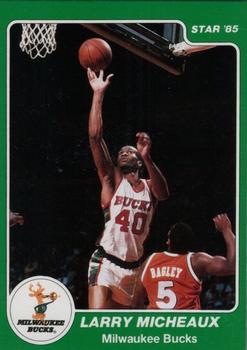 1984-85 Star Milwaukee Bucks Card Night #10 Larry Micheaux Front