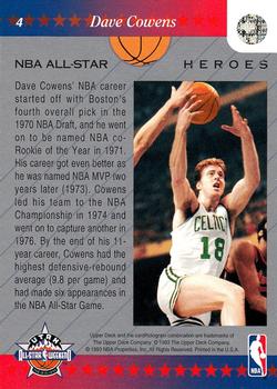 1992-93 Upper Deck NBA All-Stars #4 Dave Cowens Back