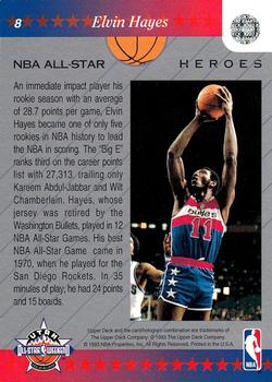 1992-93 Upper Deck NBA All-Stars #8 Elvin Hayes Back