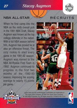 1992-93 Upper Deck NBA All-Stars #27 Stacey Augmon Back