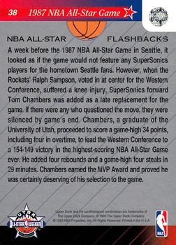 1992-93 Upper Deck NBA All-Stars #38 1987 NBA All-Star Game Back