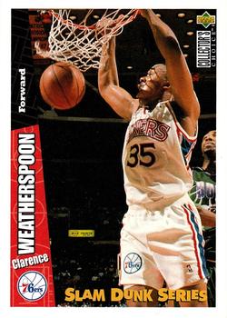 1996 Upper Deck Slam Dunk Series #25 Clarence Weatherspoon Front