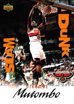 1997 Upper Deck Nestle Slam Dunk #SD3 Dikembe Mutombo Front