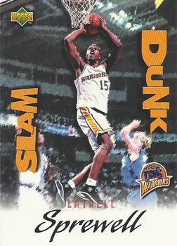 1997 Upper Deck Nestle Slam Dunk #SD23 Latrell Sprewell Front