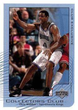 2001-02 Upper Deck Club Exclusive #NBA9 Chris Webber Front