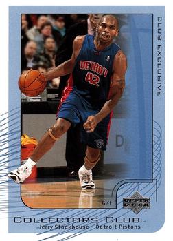 2001-02 Upper Deck Club Exclusive #NBA16 Jerry Stackhouse Front