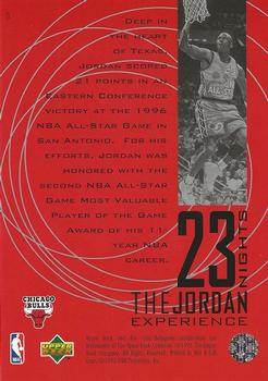1996 Upper Deck 23 Nights: The Jordan Experience 3x5 #5 Michael Jordan Back
