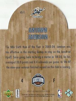2007-08 Upper Deck - NBA All-Star East Die Cut #AS-1 Antawn Jamison Back