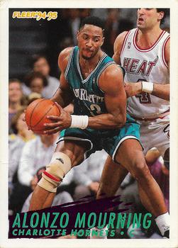 1994-95 Fleer European #27 Alonzo Mourning Front