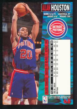 1994-95 Fleer European #68 Allan Houston Back