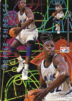 1994-95 Fleer European - Triple Threats #NNO Shaquille O'Neal / Patrick Ewing Front