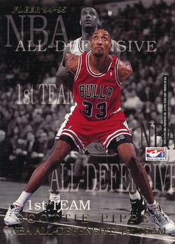 1994-95 Fleer European - NBA All-Defensive Team #NNO Scottie Pippen / Mookie Blaylock Front