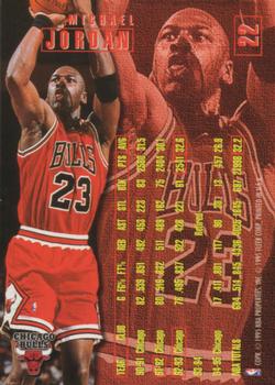 1995-96 Fleer European #22 Michael Jordan Back