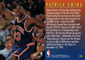 1995-96 Fleer European #199 Patrick Ewing Back