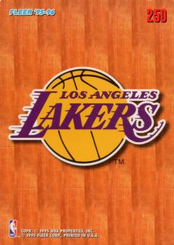 1995-96 Fleer European #250 Los Angeles Lakers Front