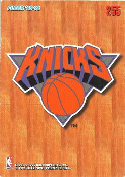 1995-96 Fleer European #255 New York Knicks Front