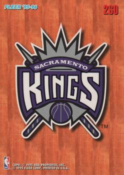 1995-96 Fleer European #260 Sacramento Kings Front