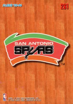 1995-96 Fleer European #261 San Antonio Spurs Front
