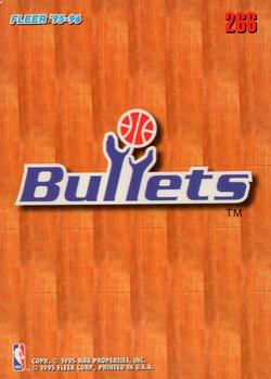 1995-96 Fleer European #266 Washington Bullets Front