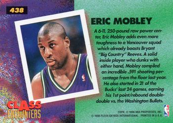 1995-96 Fleer European #438 Eric Mobley Back