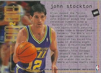 1995-96 Fleer European #488 John Stockton Back