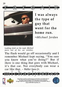 1994 Upper Deck Jordan Rare Air #29 Michael Jordan Back
