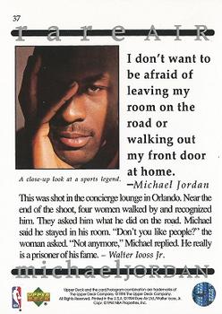 1994 Upper Deck Jordan Rare Air #37 Michael Jordan Back