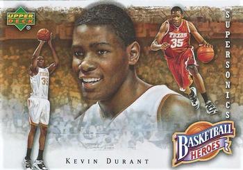 2007-08 Upper Deck - Basketball Heroes: Kevin Durant #KD-1 Kevin Durant Front