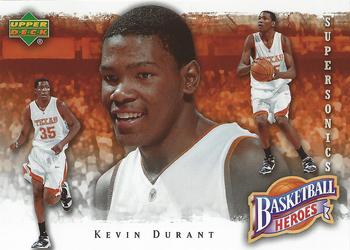 2007-08 Upper Deck - Basketball Heroes: Kevin Durant #KD-5 Kevin Durant Front