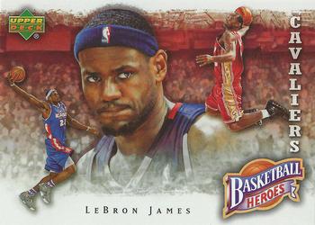 2007-08 Upper Deck - Basketball Heroes: LeBron James #LJ-1 LeBron James Front