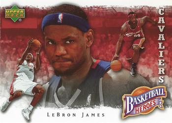 2007-08 Upper Deck - Basketball Heroes: LeBron James #LJ-3 LeBron James Front