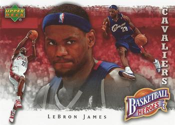 2007-08 Upper Deck - Basketball Heroes: LeBron James #LJ-4 LeBron James Front