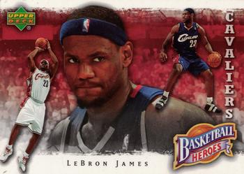2007-08 Upper Deck - Basketball Heroes: LeBron James #LJ-5 LeBron James Front