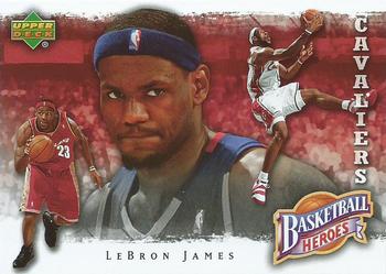 2007-08 Upper Deck - Basketball Heroes: LeBron James #LJ-6 LeBron James Front