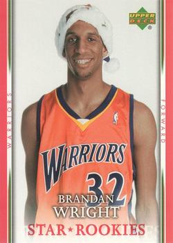 2007-08 Upper Deck - Santa Hat Star Rookies #SH-BW Brandan Wright Front