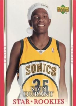2007-08 Upper Deck - Santa Hat Star Rookies #SH-KD Kevin Durant Front