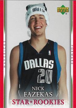 2007-08 Upper Deck - Santa Hat Star Rookies #SH-NF Nick Fazekas Front